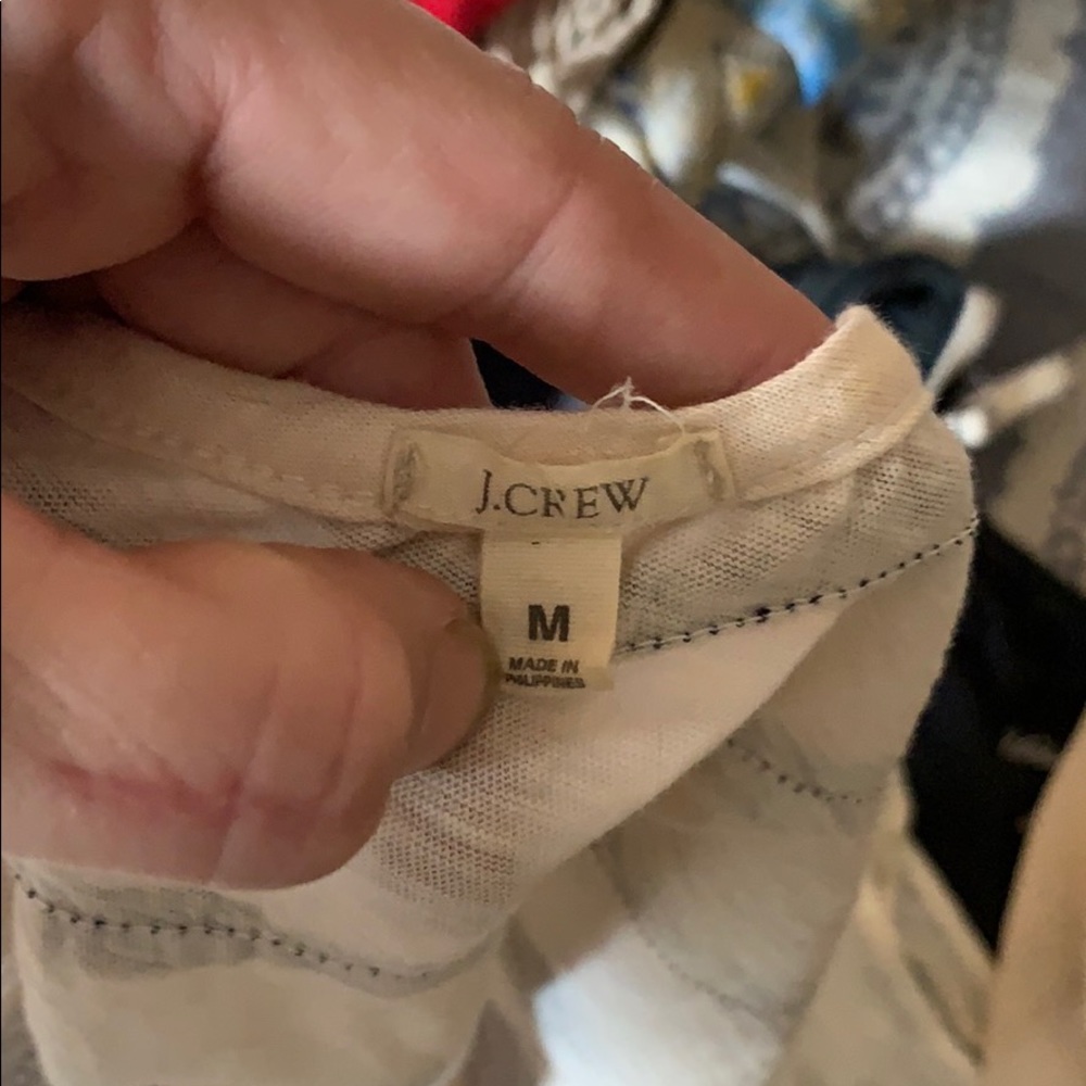 J. Crew Silk Stripe Nautical Tank - Picture 2 of 5